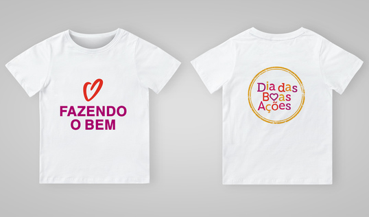 Good Deeds Day T-Shirt in Portuguese